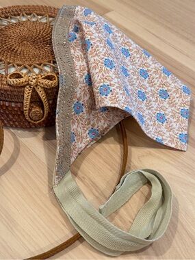 Floral Print Lace Hair Scarf